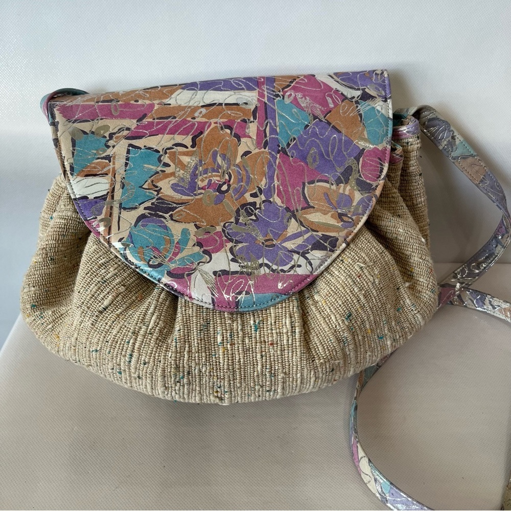 Vintage Palizzio Purse 80’s Floral Abstract